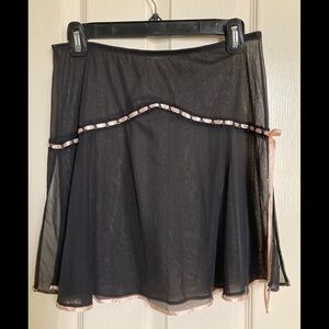 Black and pink sheer Victoria's Secret mini slip sz. S